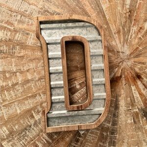Hobby Lobby Monogram Wood & Metal Letter ‘D’